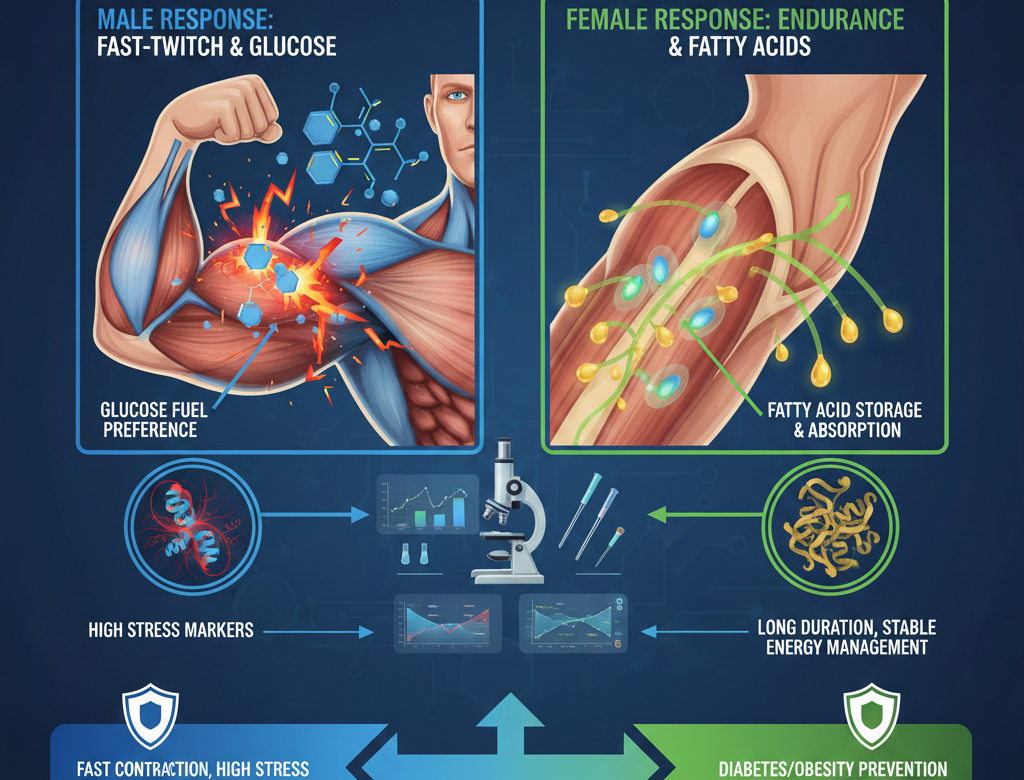 I muscoli dei due sessi agiscono diversamente